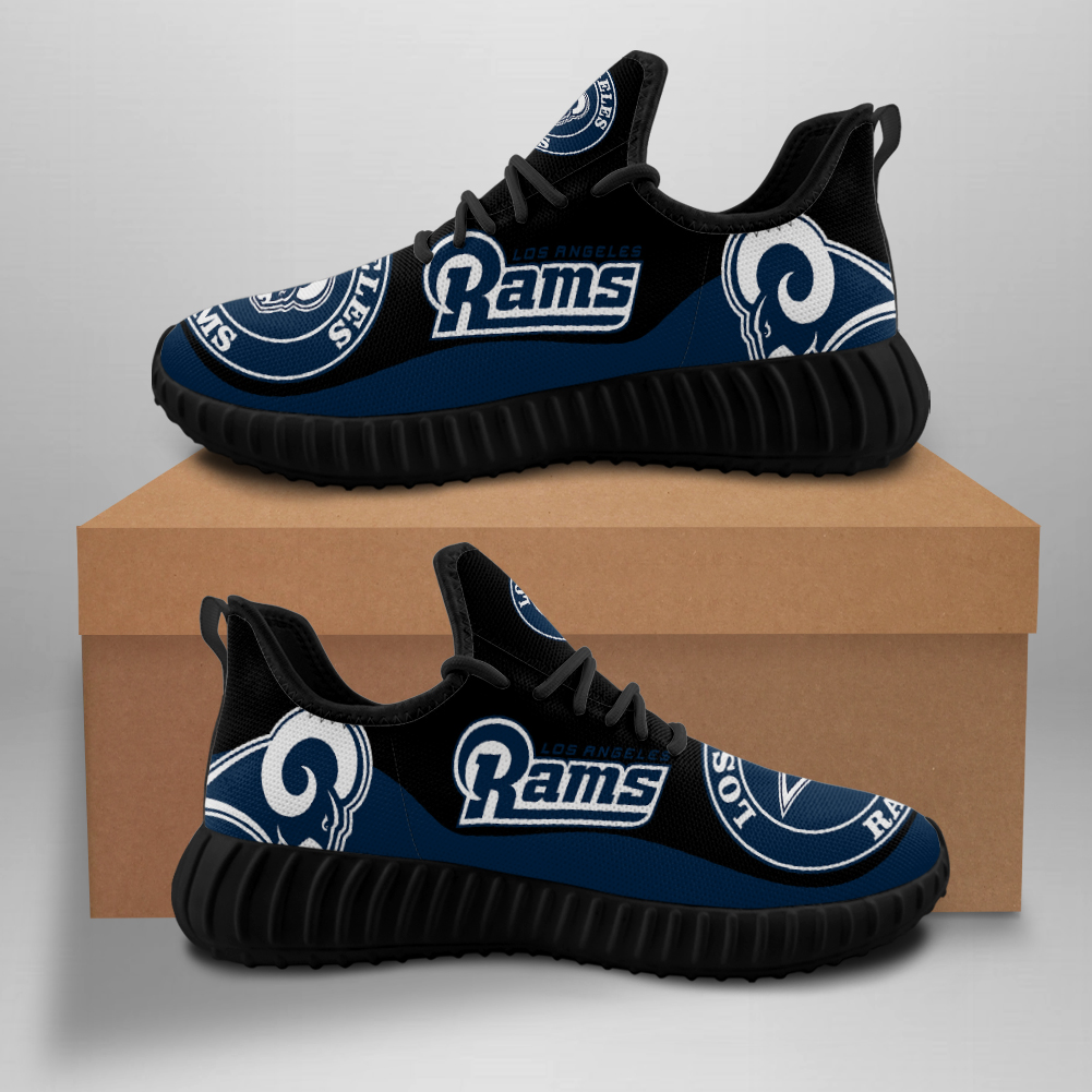 Women's Los Angeles Rams Mesh Knit Sneakers/Shoes 002